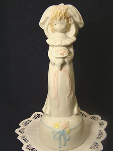 Porzellan Braut Enesco Figur Sankyo Spieluhr Mendelssons Hochzeitslied #2 - Bild 1 von 7