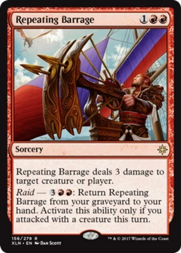 4 Repeating Barrage ~ Near Mint Ixalan 4x x4 Playset MTG Magic UltimateMTG Red C - Image 1 of 1
