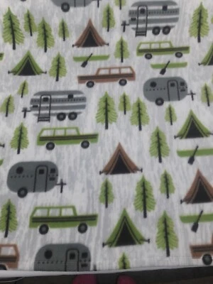 Manta de felpa polar PERSONALIZADA camping en el bosque bebé-regalo de ducha.** 28x45 Foto 1 de 4
