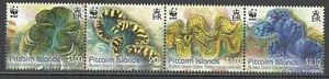 Pitcairn 2012 MNH WWF Tridacna squamosa Full Set of 4 Mi#865–868 CV€12.5 Topical - Picture 1 of 1