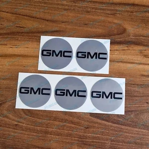 GMC SUV Truck  Wheel Center Caps LAMINATED Vinyl Decals Stickers Kit Any Size - Picture 1 of 3