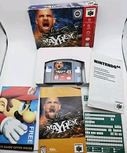 Nintendo 64 1999 World Championship Wrestling Mayhem Video Game Complete - Picture 1 of 7