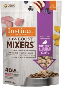 Instinct Raw Boost Mixers Cat Food Topper 6oz – Freeze-Dried, Grain-Free Rabbit - Picture 1 of 5