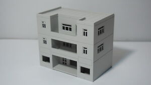 Outland Models Railway Modern 3-Story Building Office / House N Scale 1:160