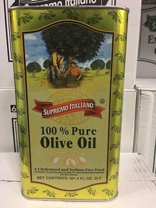 Supremo Italiano - 100% Pure Olive Oil - 3 liter Can - Picture 1 of 1