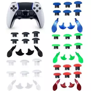 Per PS5 EDGE Dualsense Controller Manico Joystick Tappo + Paddle Posteriori Set 10pz - Foto 1 di 18