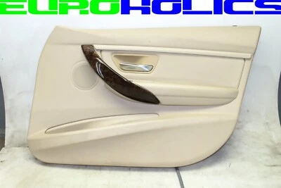 BMW F30 328i 12-18 Passenger Right Front Interior Door Trim Panel Beige Vinyl - Image 1 of 4