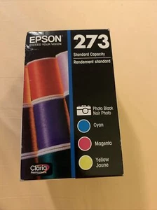 Epson 273 (T273520) Color Ink Cartridge - Cyan Magenta Yellow Black - Picture 1 of 3
