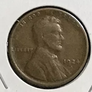 Moneta Stati Uniti Lincoln Prem VF 1924-S - Foto 1 di 2