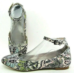 Treasure & Bond Jules Ankle Strap Ballet Flat Size 7M Floral Pattern $99 - Picture 1 of 10