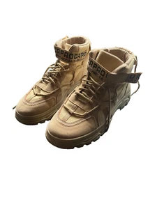 Men's light canvas boots, size 9.5 (EU44), urban shoes with fashionable strap - Picture 1 of 4