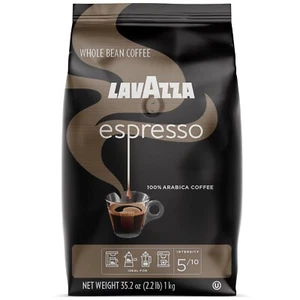 Lavazza Espresso Whole Bean Coffee Blend, Medium Roast, 2.2 Pound Bag - Picture 1 of 7