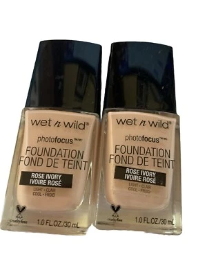 WET N WILD Photo Focus  Foundation #364C Rose Ivory Lot Of 2 Sealed - Image 1 of 2