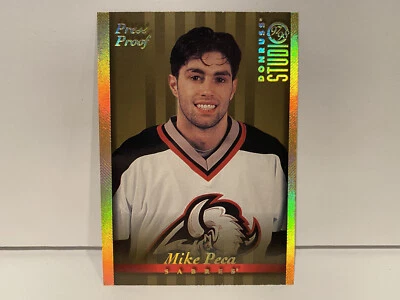 1997-98 Buffalo Sabres Studio Press Proofs Gold #72 Mike Peca /250 Hockey NHL! - Image 1 of 4