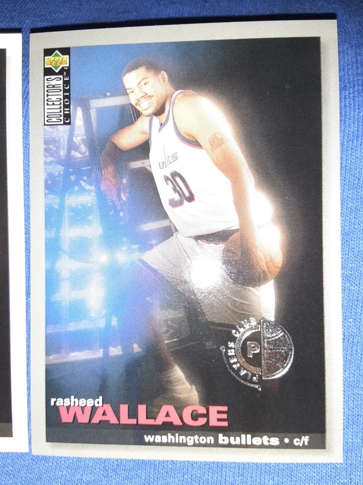 Rasheed Wallace 1995 Upper Deck CC Players Club Rookie Basketball Card #239 RC - Image 1 of 1