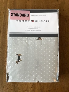Tommy Hilfiger BEAGLE Standard Pillowcases Set of 2 - Picture 1 of 2