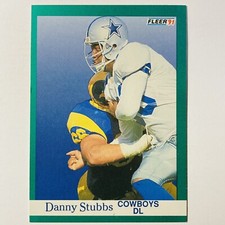 1991 Fleer Danny Stubbs Dallas Cowboys #238 Trading Card Tc4