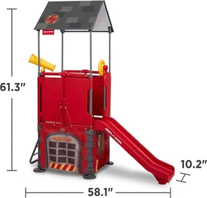 Radio Flyer Play & Fold Away Fire House INDOOR/OUTDOOR GREAT SIZE RARE IN UK NEW - Picture 1 of 6