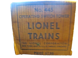 SCATOLA TRENI LIONEL VINTAGE - SOLO PER SCATOLA P/N 445 (ek122) - Foto 1 di 3