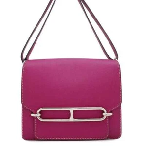 HERMES Roulis Size 23 Evercolor Rose Purple - Picture 1 of 15