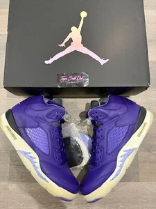 NEW NIKE Air Jordan 5 V DJ KHALED Purple SAMPLE PROMO F&F Size 10 - Picture 1 of 9