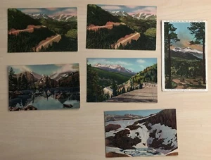 Lot of 6 Colorado Vintage Postcards Estes Park Long's Peak Bear Lake Grand Lake - Picture 1 of 8