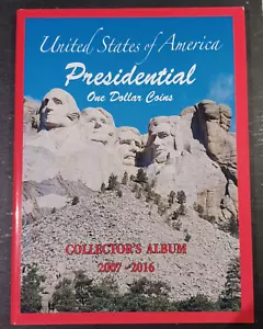 US PRESIDENTIAL Dollar Coin Holder Album-2007-2016 NEW BOX-27 - Picture 1 of 6