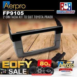 Aerpro FP9105 Double DIN Silver/Charcoal Facia Kit Suit Toyota Prado 150 Series - Picture 1 of 1
