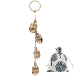 Brass Rustic Hanging Bells Door Knob Decoration Home Garden Shopkeepers Bell - Picture 1 of 16