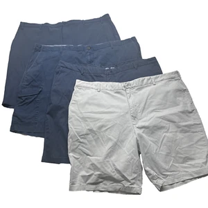 Lot (4) Men’s 50 IZOD Saltwater Chaps PGA (52) Golf Shorts Blue Chino - Picture 1 of 20