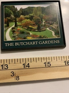 Butchart Gardens Victoria British Columbia BC Brentwood Bay Souvenir Magnet Vtg - Picture 1 of 4