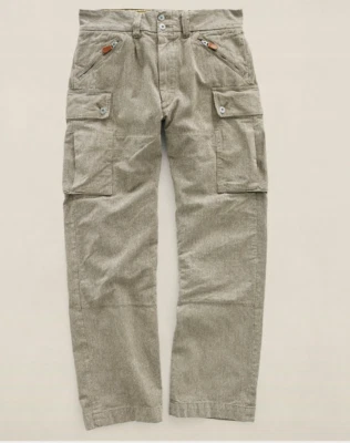 Calça militar suíça verde oliva Howell grossa RRL Ralph Lauren - HOMENS - 36x32 - RARA - Imagem 1 de 4