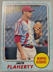 2017 Topps Heritage Minor Jack Flaherty Blue # 98/99 - Imagen 1 de 3
