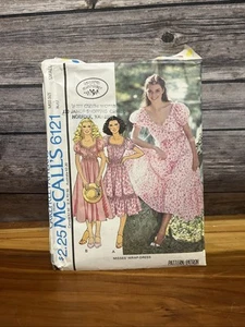 1978 Vintage Laura Ashley Wrap Dress McCall’s Pattern 6121 Size Small - Picture 1 of 4