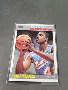 LaSALLE THOMPSON NBA CARD FLEER 1987-88 # 107 of 132 SACRAMENTO KINGS  - Bild 1 von 6