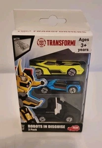Transformers Robots in Disguise Collection 3-Pack Metal Cars 2017 Sealed In Box - Picture 1 of 14