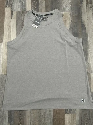 Camiseta sin mangas Carhartt LWD calce relajado para mujer XL 16-18 gris TK5850-W nueva con etiquetas Foto 1 de 4