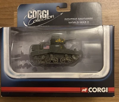 corgi toys wwii us m3 stuart tank north africa cs90491 - Image 1 of 4