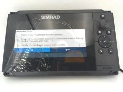 SIMRAD CRUISE 7 FISHFINDER BOAT GPS NAVIGATION DISPLAY HEAD UNIT 000-14996-001 - Image 1 of 4