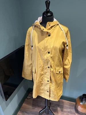 Ladies Size S / Small Yellow Rain Coat / Jacket With Hood - Image 1 of 4