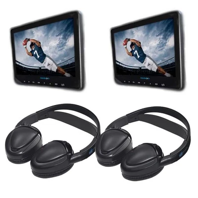 Audiovox AVX10USB Universal Seat-back DVD Video bundle with Headphones - Image 1 of 4