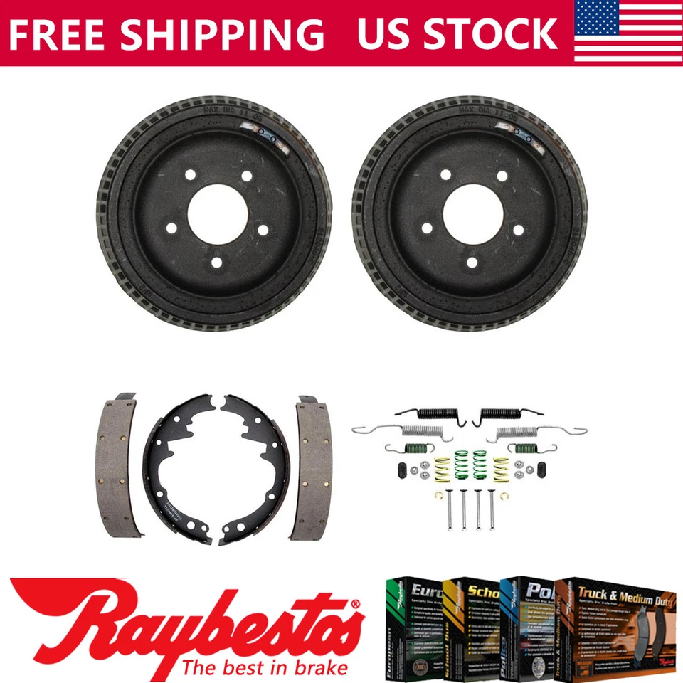 Kit de herrajes de tambores de freno y zapatas de freno traseros para Chevrolet C10 Suburban 1971-1975 Foto 1 de 4