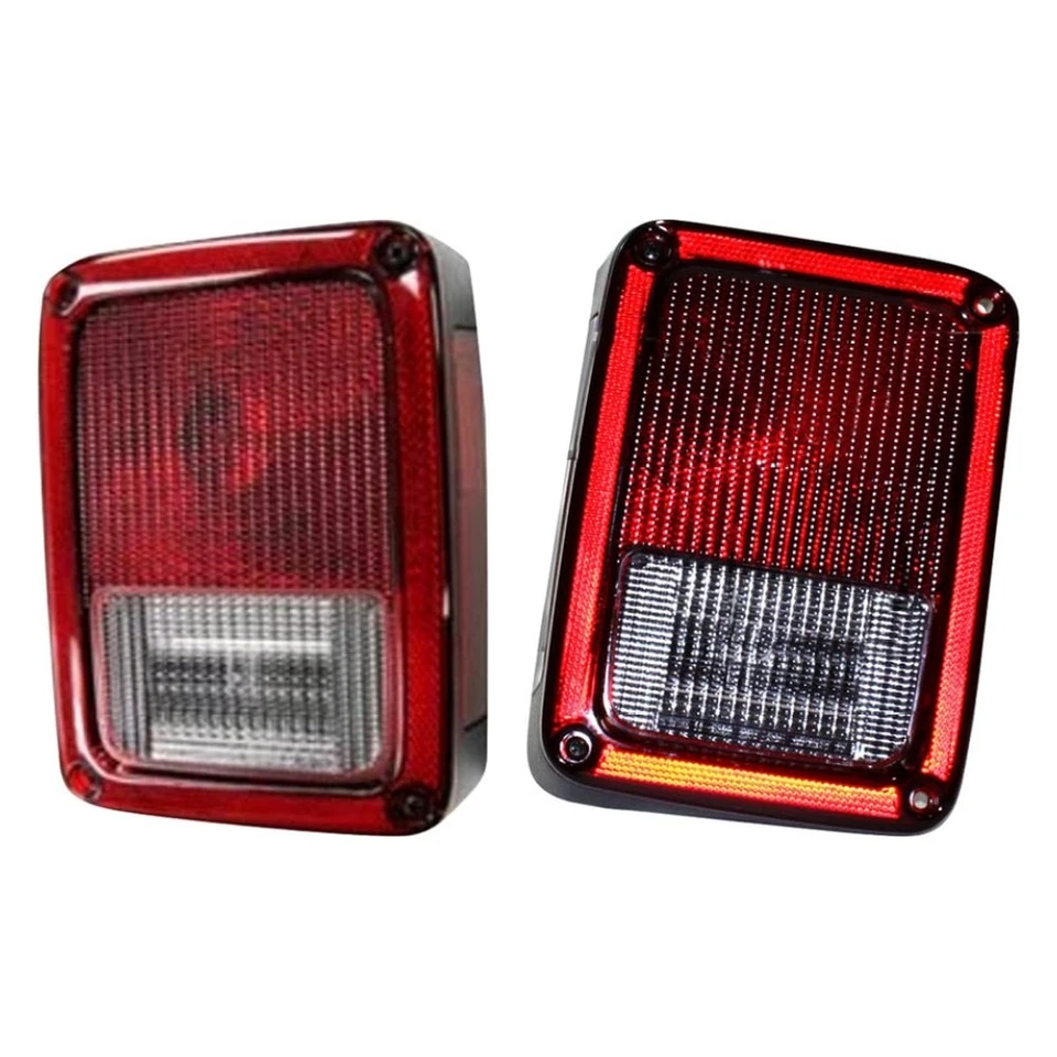 For Jeep Wrangler 07-16 Tail Lights Driver & Passenger Side Replacement Tail Foto 1 de 1