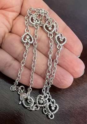 Judith Ripka纯银925心形项链 — 第 1/4 张图片