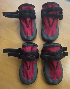 Top Paw - Outdoor Hundestiefel - reflektierend schwarz und rot - Large - Bild 1 von 7