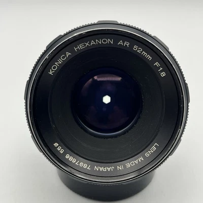 Konica Hexanon AR 52mm f1.8 Lens - Konica AR Mount - Image 1 of 4