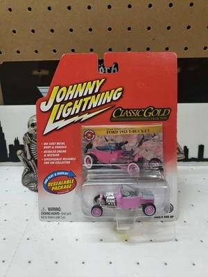Johnny Lightning 1923 Ford T Bucket Classic Gold Collection en rosa Foto 1 de 3
