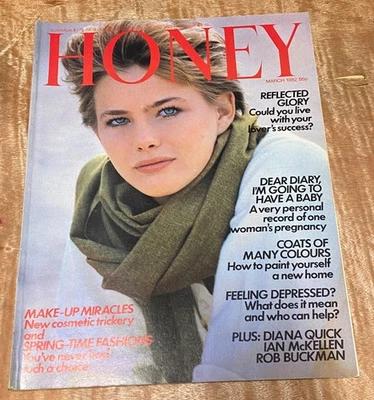 Vintage Honey Magazine-March1982 Fashion for young people-VG - Изображение 1 из 3