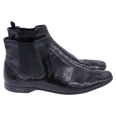 Prada Sport Chelsea Boots In Patent Leather Men Black Size 8.5 - Image 1 of 4