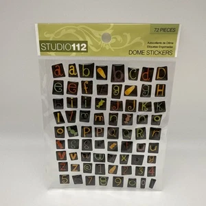 Studio 112 Spooky Letter Dome Stickers Numbers and Letters Lot of 3 packs - Picture 1 of 2